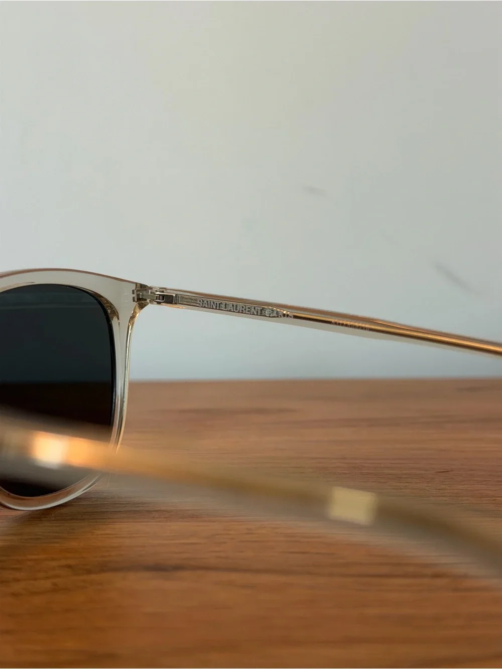 YSL AUTHENTIC clear frame sunglasses